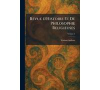 Revue d'Histoire et de Philosophie religieuses