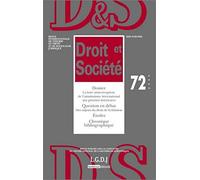 REVUE DROIT ET SOCIETE N 72 - 2009