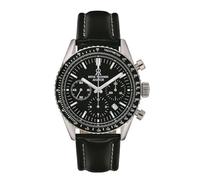 Revue Thommen Men's Automatic Aviator Watch 42 mm Chronograph Leather Strap 17000.6537, Strap.