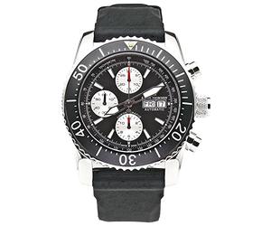 Revue Thommen Men's Automatic Watch Diver Professional Chronograph 17030.6537 with Rubber Strap