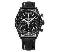 Revue Thommen Men's Aviator Automatic Leather, 42mm Black Pvd Steel Case Revue Thommen Black One Size