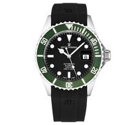 Revue Thommen Men's Diver Automatic Rubber, 42mm Stainless Steel Case in Black Revue Thommen Black One Size