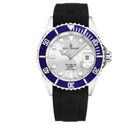 Revue Thommen Men's Diver Automatic Rubber, 42mm Stainless Steel Case in Silver Revue Thommen Silver One Size