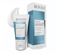 Revuele Double Hyaluronic + B5 Moisturiser - Moisturising Face Cream with Hyaluronic Acid & Pro-Vitamin B5, Plumps Skin, Smooths Fine Lines and Strengthens the Skin Barrier, Vegan, 50 ml