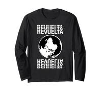 Revuelta Upside-Down Globe Politics Protest Activism Long Sleeve T-Shirt