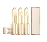 Revulve Crystal Ph Lipstick, Revulve Color Changing Lipsticks With Gold Foil, Moisturizing Glossy Shine Lip Gloss, Deep Nourishment, Transferproof Color Changing Lipstick for Women (3pcs)