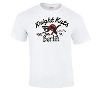 REW Knight Kats Berlin Vintage Luftwaffe Pilots Motorcycle Club T-Shirt Sizes S-5XL White