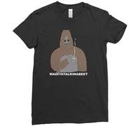 Rew Sassy The Sasquatch Smoke Weed Big LEZ T Shirt Tee Top Black