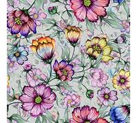 ReWallpaper 44.5CMx7M Tropical Floral Wallpaper Pink Purple Stick on Wallpapers Bedroom Self Adhesive for Kitchen Walls Patterned Contact Paper Peel and Stick Wallpaper Purple Floral