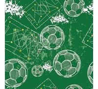 ReWallpaper Football Wallpaper Green Sticky Back Plastic Kids Patterns Self Adhesive Wallpaper Green for Boys Bedroom Ceiling 44.5CMx3M Decorative Contact Paper for Wardrobe Doors Cabinets