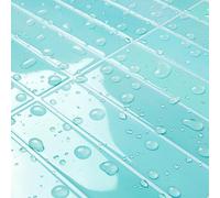 ReWallpaper Peel and Stick Wall Tiles Blue 3D Tile Stickers Blue 17 Sheets 30.5X30.5CM Stick on Tiles Kitchen Splashback Bathroom Sink Walls Waterproof Light Blue Tile for Fireplace Surround