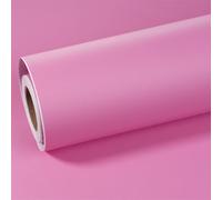 ReWallpaper Peel and Stick Wallpaper Pink Kids 40cm×7m Sticky Back Plastic Roll Pink Bedroom Wallpaper for Women Pink Plain Removable Wallpaper Bathroom Waterproof Vinyl Film Art Deco
