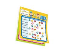 Reward Chart for Kids Behavior Tracking with Rewritable Space and Fun Cartoon Pattern 30X25CM Interactive Child Progress Observer