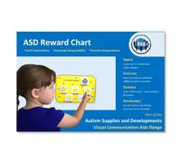 Reward Chart for Kids with Autism, A4 Reusable 5 Star Board ADHD (English)
