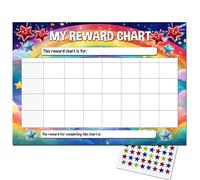 Reward Chart & Habit Tracker - A4 Goal Progress Chart | Home routines, Study goals, Work habits, Daily motivation