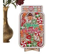 Reward Jar - Christmas Gingerbread Man Home Decor, Reindeer Incentive System, Visual Motivation Tool, For Student Toddler Homeschool Preschool Bedtime Living Room Bedroom Nightstand Shelves