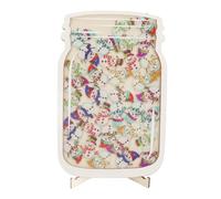 Reward Jar for Classroom Behaviour Management, Wooden Acrylic Positive Reinforcement Jar with Brackets, for Home School Toddlers Preteens and Students, Lightweight Portable Durable (Christmas Snowman)