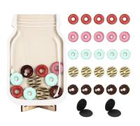 "Reward Jar for Kids - Donut Token Reward System with Wall-Mounted Magic Sticker Design - Behavior Chart for Children's Positive Reinforcement - Includes Tokens & Chore Chart for Home & Classroom"