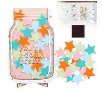 Reward Jar, Motivate Good Behavior Reward Jar, Personalized Reward Charts For Children Behaviour, Magnetic Reward Chart For Boy Girl, Incentive Jar Positive Behavior Home School Teacher (Star)