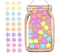 Reward Jar Reward Chart Wood Rewards Chart for Children Stars Unisex