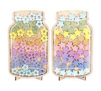 Reward Jar with 90 Star Tokens - 2 Pack Reward Charts for Children Positive Behaviour | Re-ward Jar Classroom Good Behavior |, Potty Training RewardJar for Toddler | Re-ward Board for Boys Girls