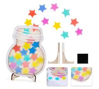 Reward Jar With Star Tokens, Classroom Reward Jar, Star Jar Reward System Motivate Good Behaviour Chart Incentive Jar Class Bulletin Board Responsibility Routine Management Tool (A)