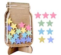 Reward Jar with Star Tokens, Magnetic Reward Jar for Kids, Star Reward Jar, Jar With Star Tokens, Reward Charts for Children Behaviour, Motivate Good Behavior Reward Jar, Star Style