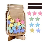 Reward Jar with Star Tokens, Reward Charts for Children Behaviour, Magnetic Reward Jar for Kids, Reusable Star Chart for Children Behavior, Inspiring Good Behaviour in Toddler