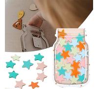 Reward Jar with Stars Magnetic Reward Jar for Classroom Board Reward System Behavior Chart Tokens Potty Training Good Habit & Behavior Management Tool Gift for Kids Son Daughter (A-Color Star)