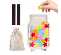 Reward Jar With Stars - Reward Behavior Jar For Kids | Good Behavior Jjar | Magnetic Rewarrd Jair Suitable For Positive Reinforcement, Classroom Motivation, And Daily Routines At Home Or School