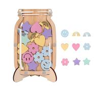 Reward Jar with Tokens, Kids Reward Charts for Children Behaviour, Smile Rainbow flower Star chart for children behaviour, Classroom Essentials for Teachers, Good Behavior Incentive