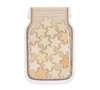 Reward Jar With Tokens,Stars Reward Jar For Kids, Portable Reward Jar, Wooden Reward Jars,Good Behavior Jar, Potty Train Tool, Reward Board For Kids Home School Classroom Teacher Parent