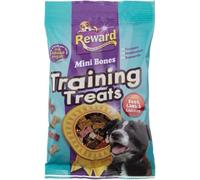 Reward Mini Bones & Mini Hearts Dog Training Treats - Low Calorie No Added Sugar (Pack of 3 x 200g, Beef, Lamb & Chicken)