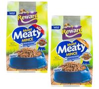Reward Moist Beef Minced Adult Dog Food 3 x 2kg Each - Complete Balanced Nutrition Nutritious & Delicious Meal for Healthy, Happy Dogs (Pack of 2 Chicken & Beef)