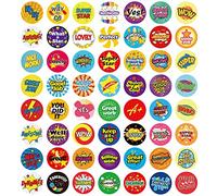 Reward Stickers for Teachers - 1008 PCS Words in 56 Designs, 1 Inch School Stickers on Sheets - Teacher Supplies for Classroom, Motivational, Classwork Award