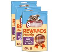 Rewards Dog Treats Mixed Variety 100g - Each Chew Contains Omega 3 & 6 to Help Maintain Healthy Skin & a Glossy Coat - Should Be Stored in a Dry and Clean Place at Ambient Temperature