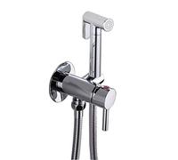 REWEE Handheld Bidet Sprayer for Toilet, Baby Cloth Diaper Sprayer for Toilet Water Sprayer Chrome-Solid 3 Years Warranty-Cold and Hot Water Choice