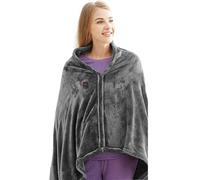 REWIAR Electric Heated Shawl Blanket USB Wearable Throw Heating Shawl for Winter Warm, 3 Temperature Levels, Soft and Cozy, Machine Washable 85 * 150cm (Blanket)