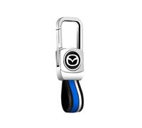 REWIASF Car Keyring for Mazda 2 III Sedan(DL) 2019-2022, Keychain with Logo Gift for Men Personalised Keychain Car Accessories Family Present,C