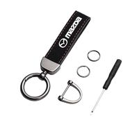 REWIASF Car Keyring for Mazda CX-30 2019-2024, Keychain with Logo Gift for Men Personalised Keychain Car Accessories Family Present,A