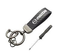 REWIASF Car Keyring for Mazda CX-5 CX5 2015-2020 2021 2022 2023, Keychain with Logo Gift for Men Personalised Keychain Car Accessories Family Present,B