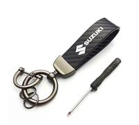 REWIASF Car Keyring for Suzuki Swift SX4 S-Cross Ignis Vitara Solio Bandit Swace, Keychain with Logo Gift for Men Personalised Keychain Car Accessories Family Present,A