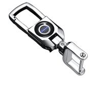 REWIASF Car Keyring for Volvo EC40 2024, Keychain with Logo Gift for Men Personalised Keychain Car Accessories Family Present,A