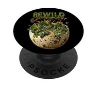 Rewild Nature Conservation s Egg Wildlife Graphic Men Women PopSockets Adhesive PopGrip