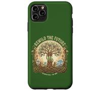 Rewild The Future s Solarpunk Robot s Nature Tech Tree Case for iPhone 11 Pro Max