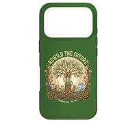 Rewild The Future s Solarpunk Robot s Nature Tech Tree Case for iPhone 17 Pro