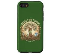 Rewild The Future s Solarpunk Robot s Nature Tech Tree Case for iPhone SE (2020) / 7/8