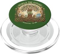 Rewild The Future s Solarpunk Robot s Nature Tech Tree PopSockets PopGrip for MagSafe