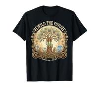 Rewild The Future s Solarpunk Robot s Nature Tech Tree T-Shirt