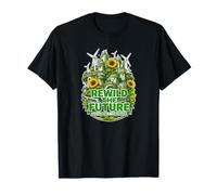 Rewild The Future Solarpunk Design Environmental Optimism T-Shirt
